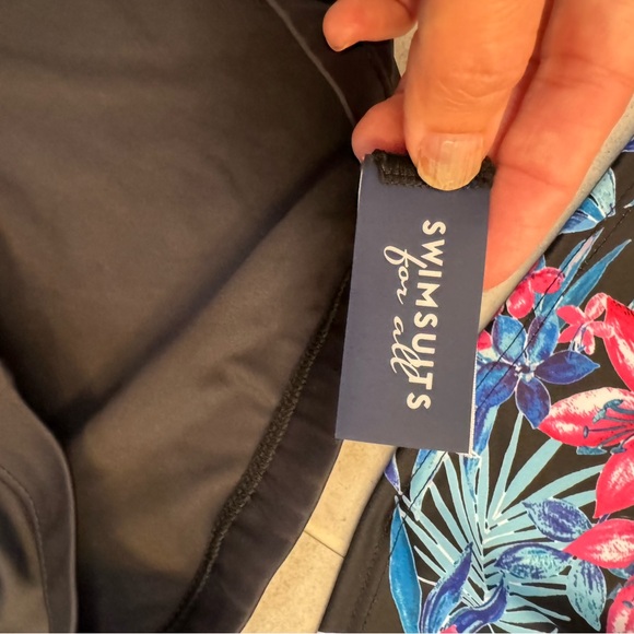 Nwt Swimsuits For All 2pc Smocked Swimdress Set Plus Size Woman Within Size 30 - Picture 7 of 11